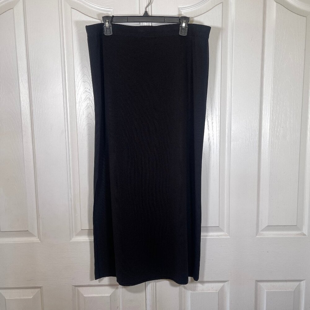 Exclusively Misook Straight Knit Skirt